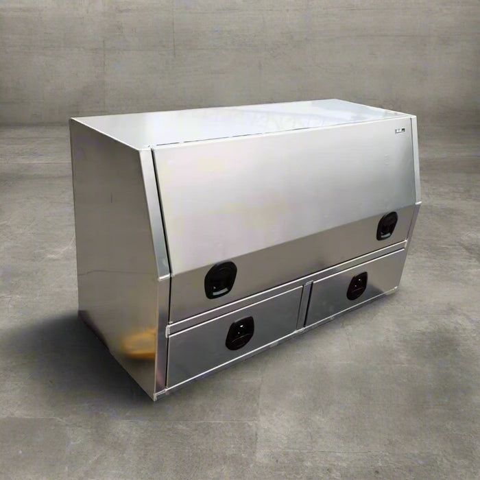 Ute Toolbox - 1450mmx600mmx850mm - HD 2 Drawer - RAW