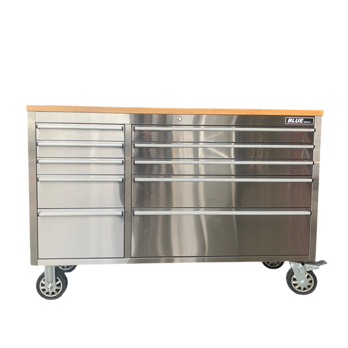 Tool Chest - 1.4m Workbench Base Unit - Stainless Steel