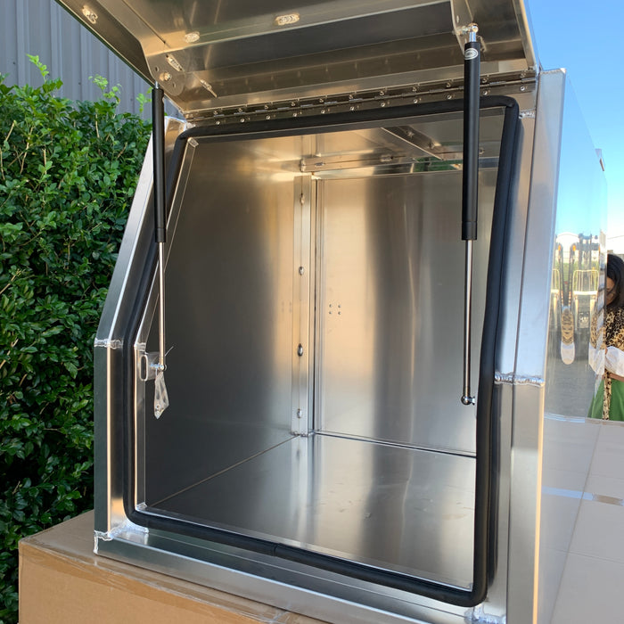 Ute Canopy - 800mmx1770mmx860mm - Aluminium Half Dog Box