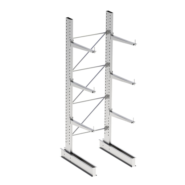 Cantilever Racking - Heavy Duty Galvanised - Single Sided