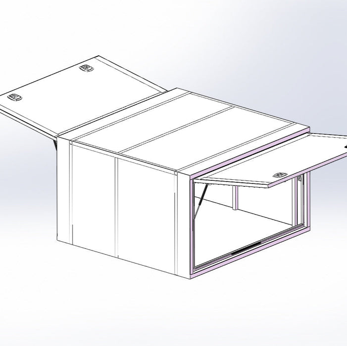 Truck Canopy - 2000mmx1900mmx1200mm - Black