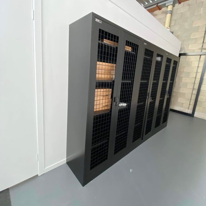 Cabinet - 2 Door Mesh - BLACK