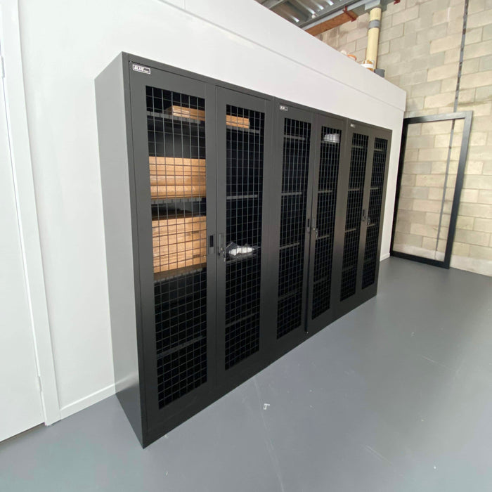 Cabinet - 2 Door Mesh - BLACK