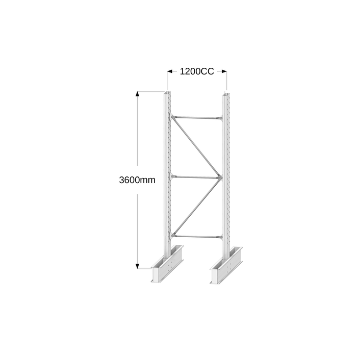Cantilever Racking - Heavy Duty - Powder Coated