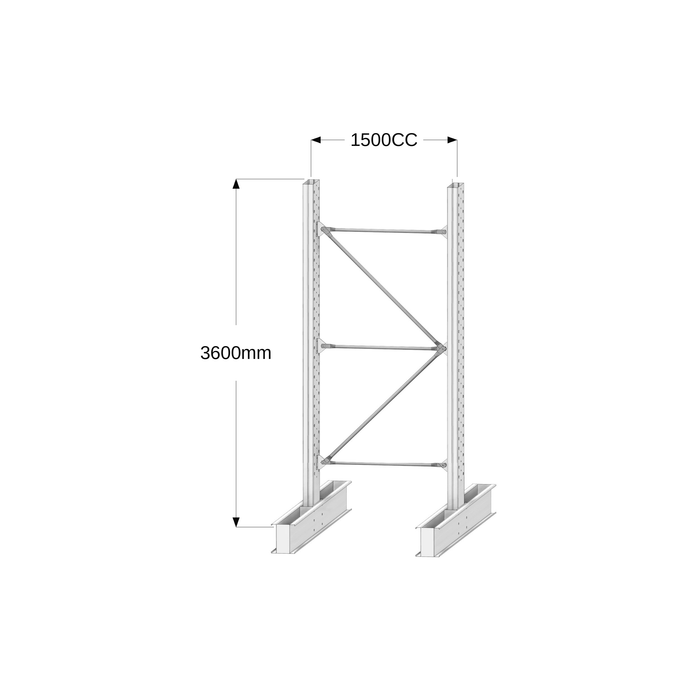 Cantilever Racking - Heavy Duty - Powder Coated