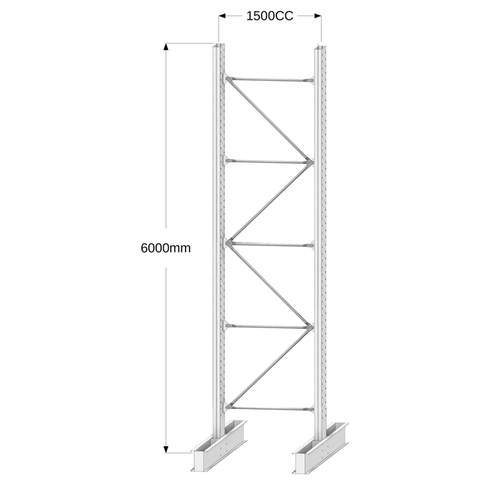 Cantilever Racking - Heavy Duty - Powder Coated