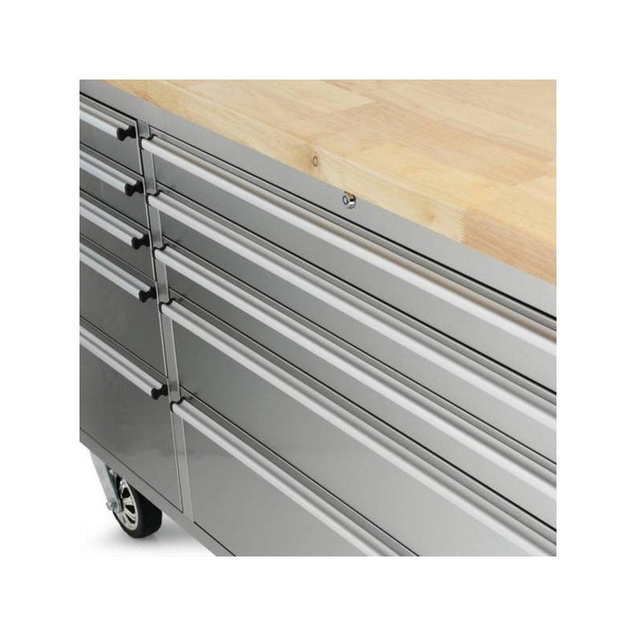 Tool Chest - 1.8m Workbench Base Unit - Stainless Steel