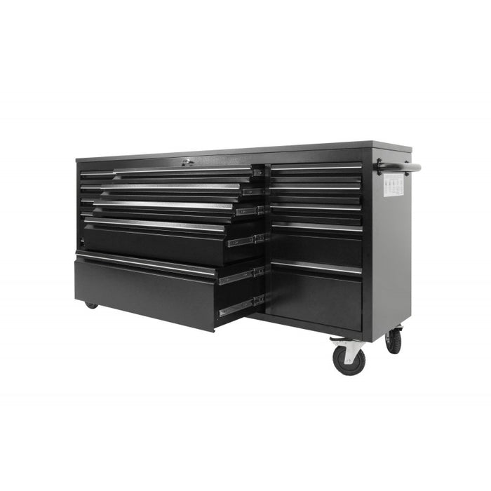 Tool Chest - 1.8m Workbench Base Unit - Black