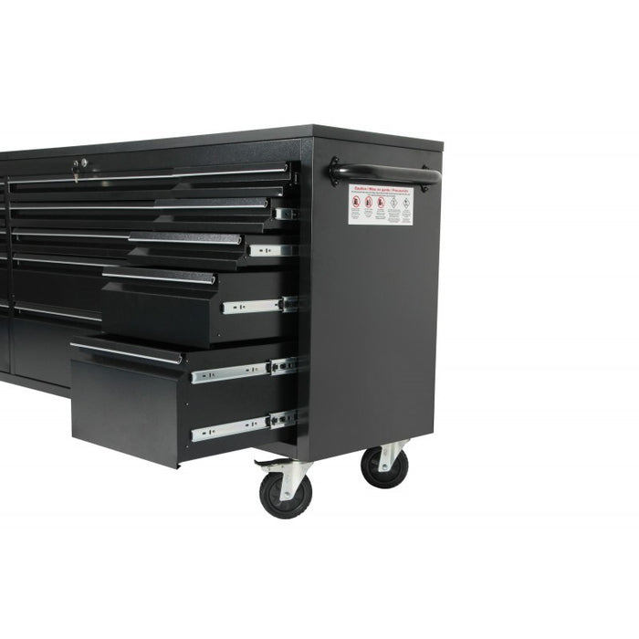 Tool Chest - 1.8m Workbench Base Unit - Black
