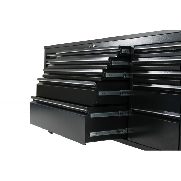 Tool Chest - 1.8m Workbench Base Unit - Black