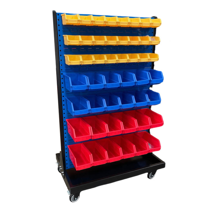 Plastics - Mobile Louvered Panel Suit Hang Bin