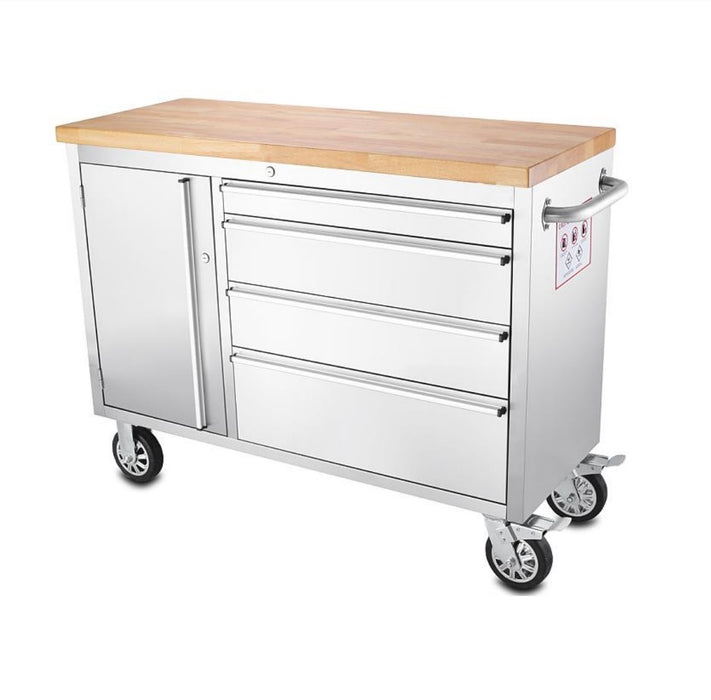 Tool Chest - 1.2m Workbench Base Unit - Stainless Steel